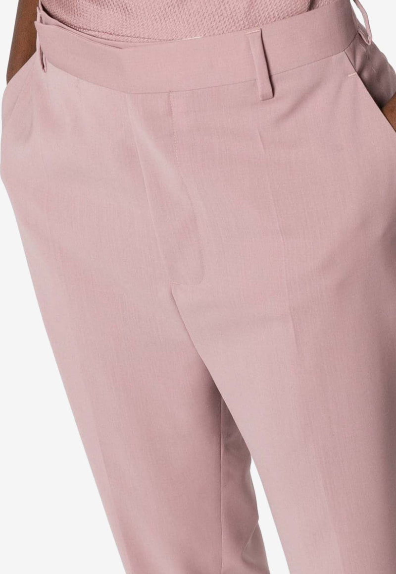 Tapered-Leg Tailored Pants