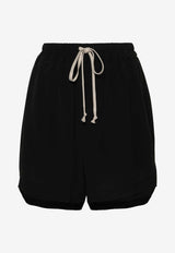 Drawstring Crepe Shorts