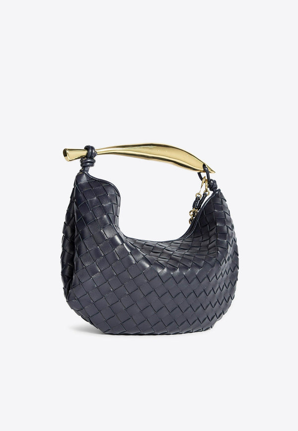 Small Sardine Shoulder Bag in Intrecciato Leather