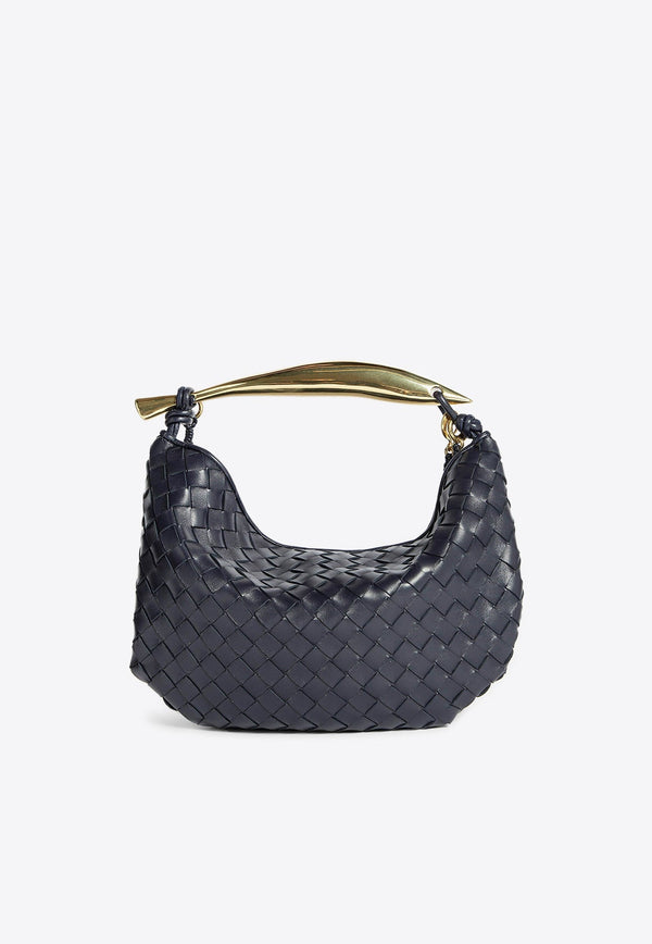 Small Sardine Shoulder Bag in Intrecciato Leather