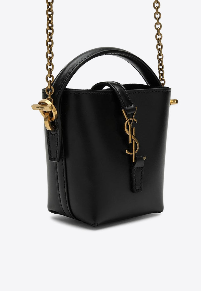 Micro Le 37 Calf Leather Bucket Bag