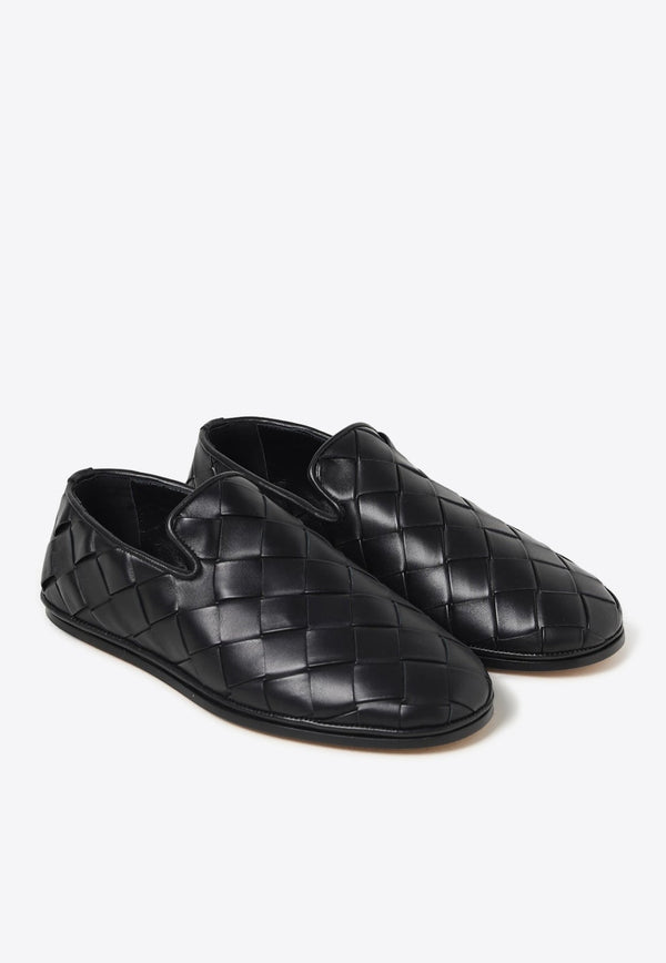 Sunday Intrecciato Leather Loafers