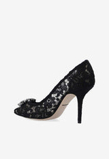 Bellucci 90 Embellished Lace Pumps