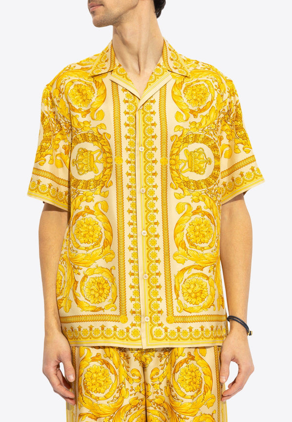 Barocco Print Silk Shirt