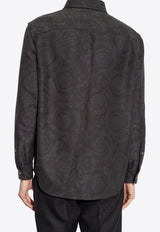 Barocco Jacquard Long-Sleeved Shirt