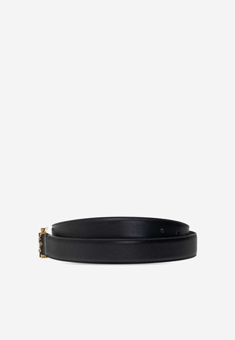 Cassandre Logo Leather Belt