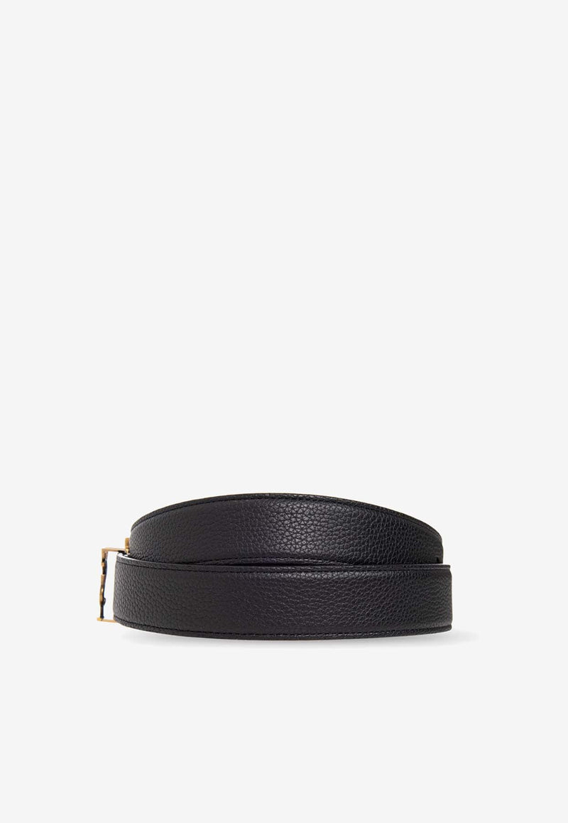 Cassandre Logo Leather Belt