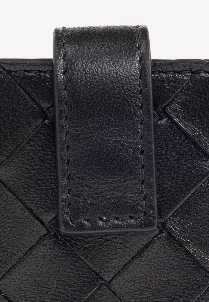 Intrecciato Leather Accordion Cardholder