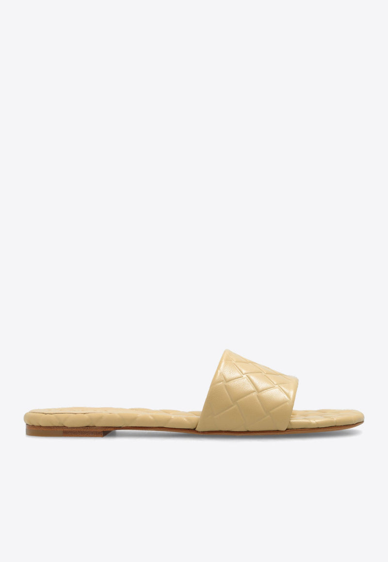 Amy Intrecciato Leather Flat Mules