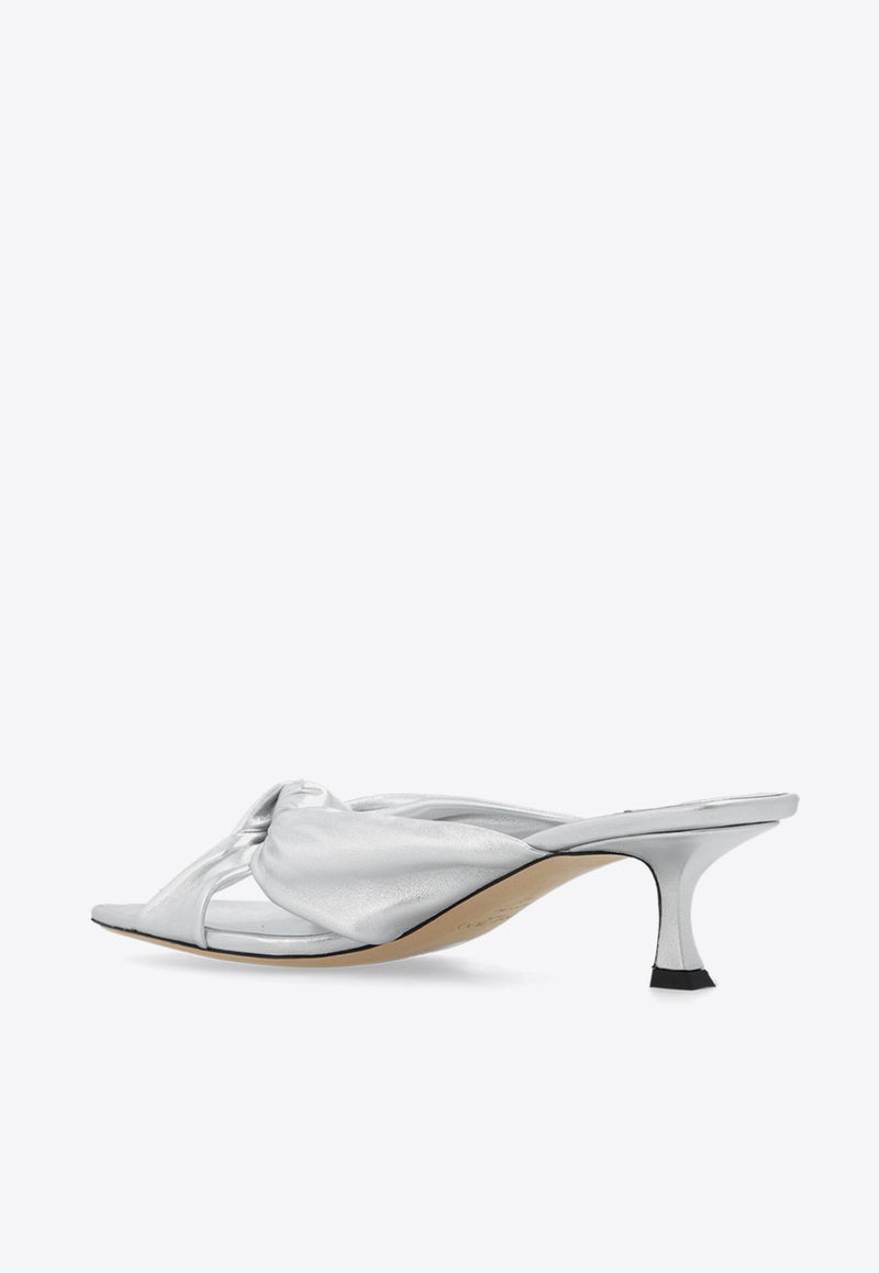 Avenue 50 Metallic Leather Mules