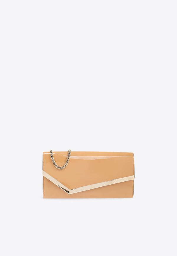 Emmie Patent-Leather Clutch Bag