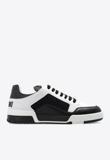 Logo Paneled Leather Sneakers
