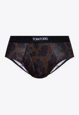 Leopard Print Stretch Briefs