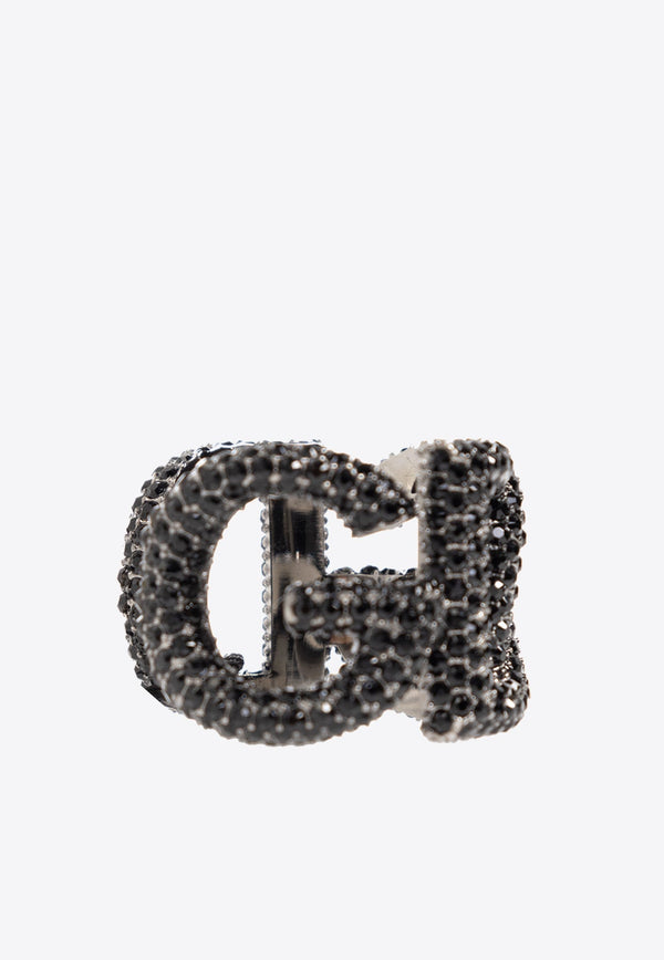 DG Logo Rhinestone-Embellished Ring