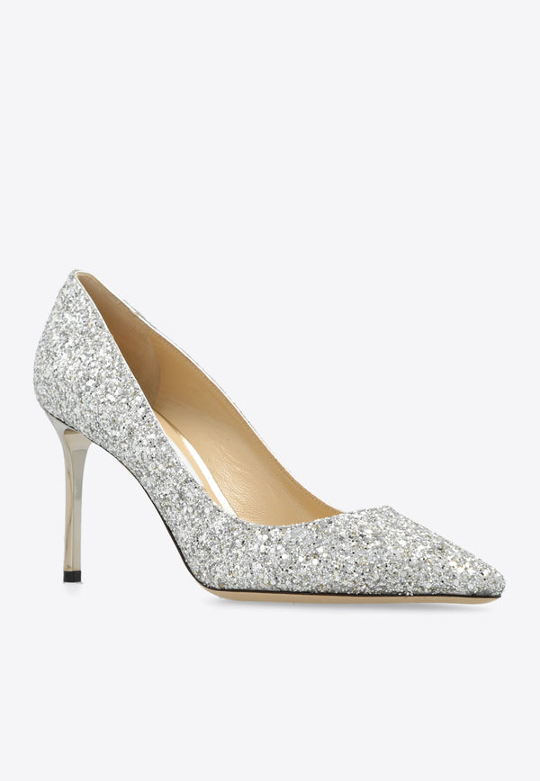 Romy 85 Glittered Pumps