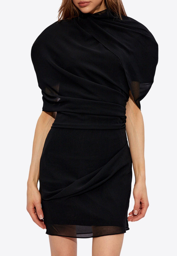 Castagna Draped Mini Dress