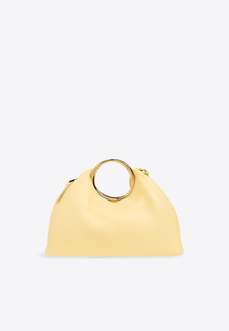 Le Calino Ring Top Handle Bag in Nappa Leather