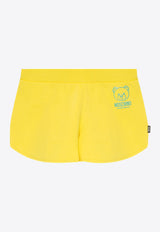Teddy Bear Print Mini Shorts