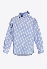 Cuadro Asymmetrical Striped Shirt