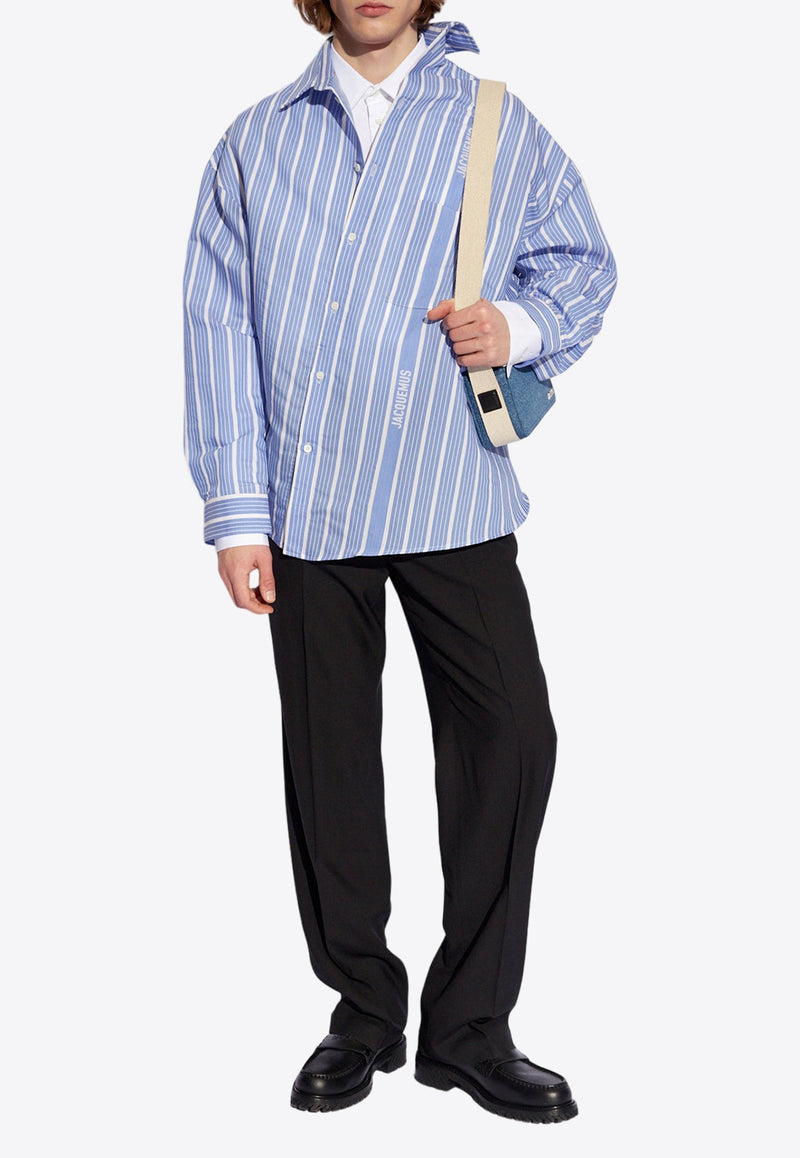 Cuadro Asymmetrical Striped Shirt