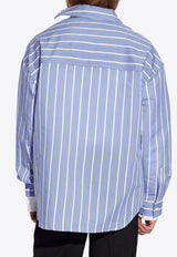 Cuadro Asymmetrical Striped Shirt