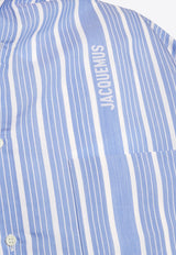 Cuadro Asymmetrical Striped Shirt
