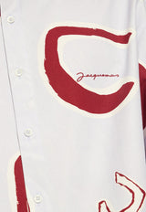 Simon Monogram Long-Sleeved Shirt