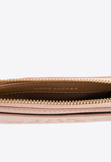 The Grained Leather Top Zip Wallet