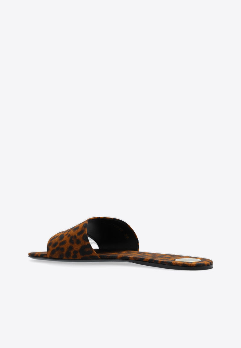 Carlyle Leopard Print Flat Sandals