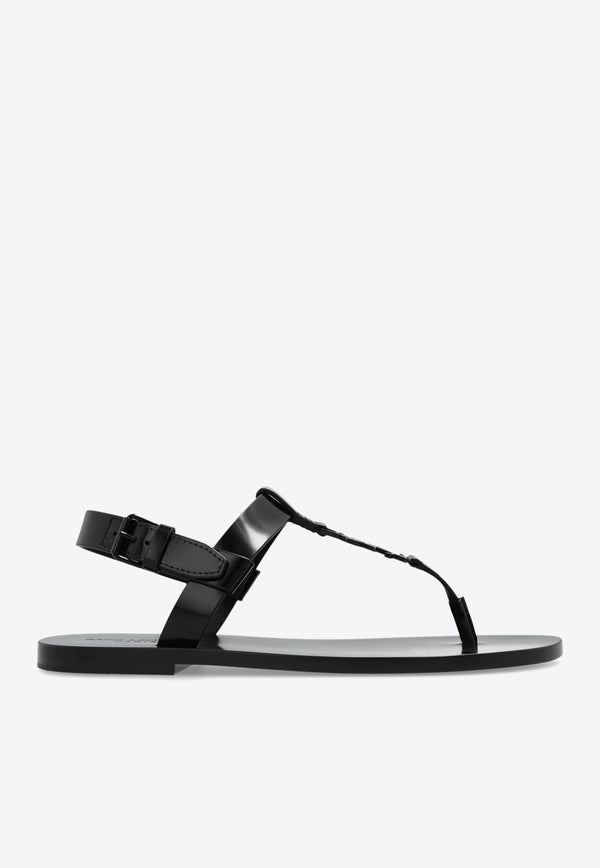 Cassandre Glazed Leather Sandals