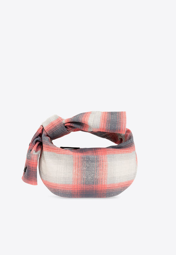 Mini Jodie Shirt Tartan Print Top Handle Bag