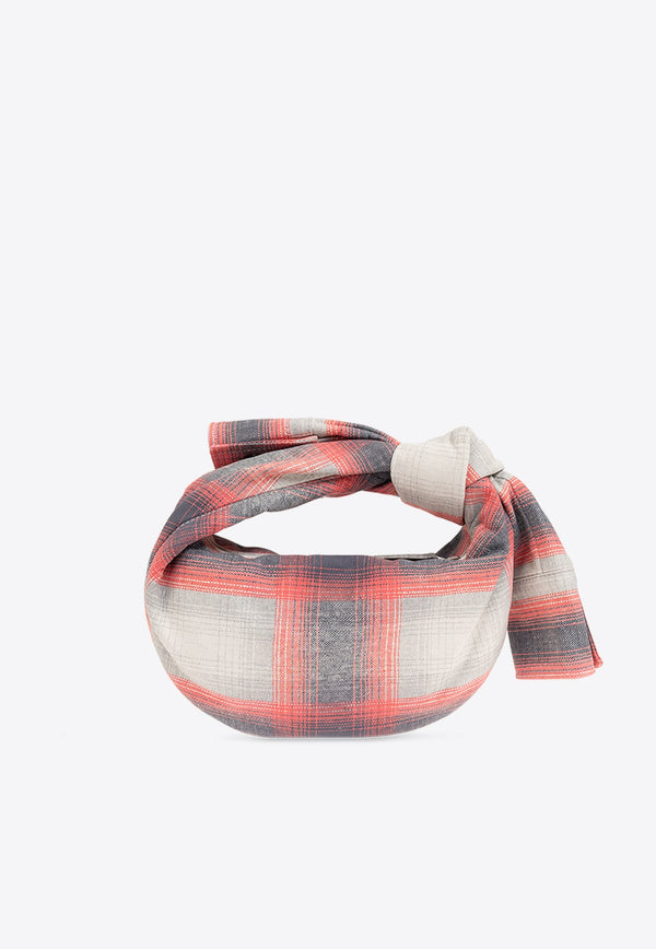 Mini Jodie Shirt Tartan Print Top Handle Bag