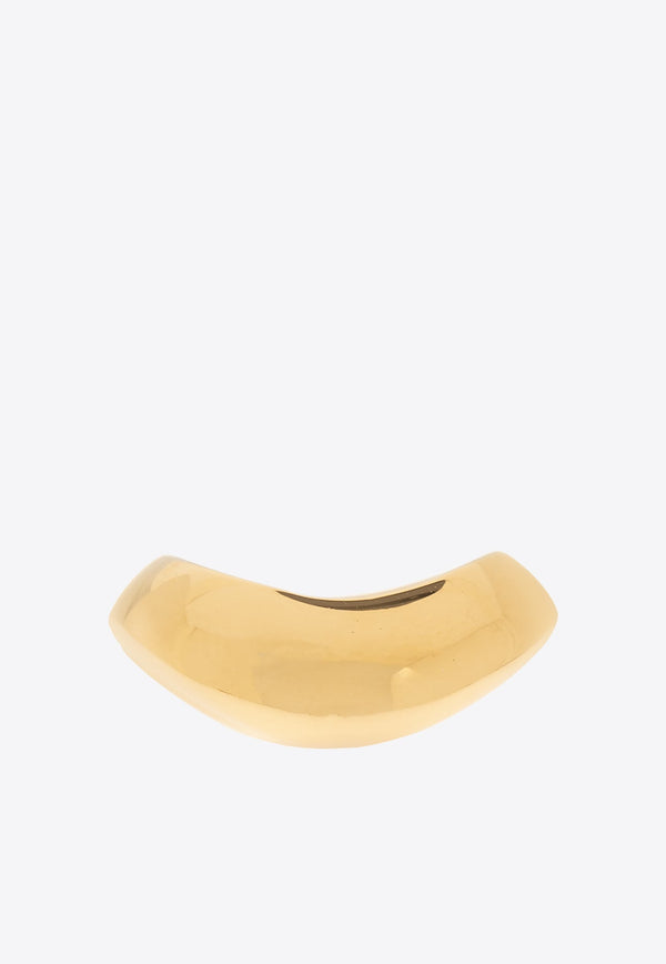 Gold-Plated Curved Ring