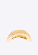 Gold-Plated Curved Ring