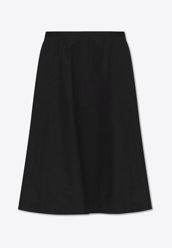 High-Waist Midi Flared Skirt