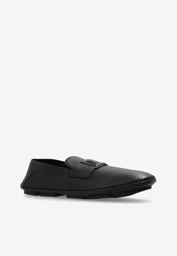 DG Logo Leather Loafers