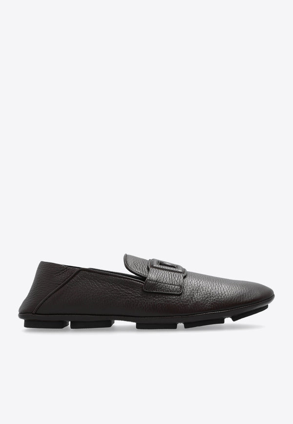 DG Logo Leather Loafers