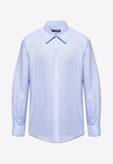 Logo Embroidered Button-Up Shirt