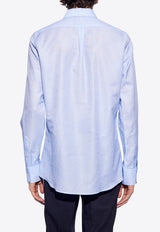 Logo Embroidered Button-Up Shirt