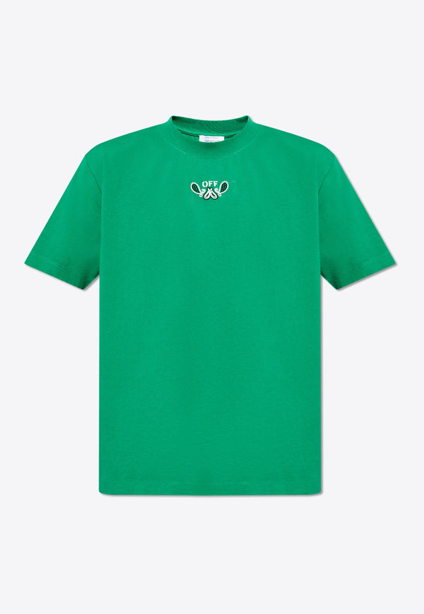 Paisley Motif Crewneck T-shirt