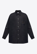 Logo Patch Linen Shirt