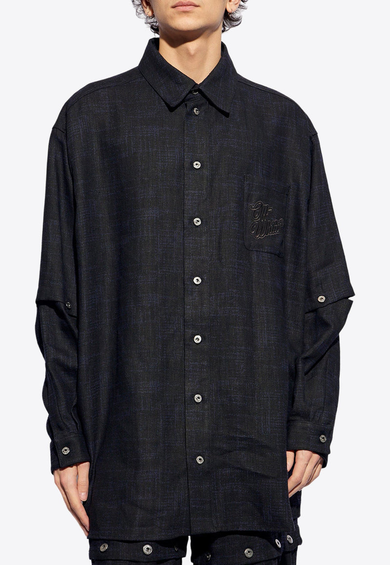 Logo Patch Linen Shirt