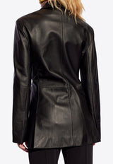 Tibau Leather Blazer