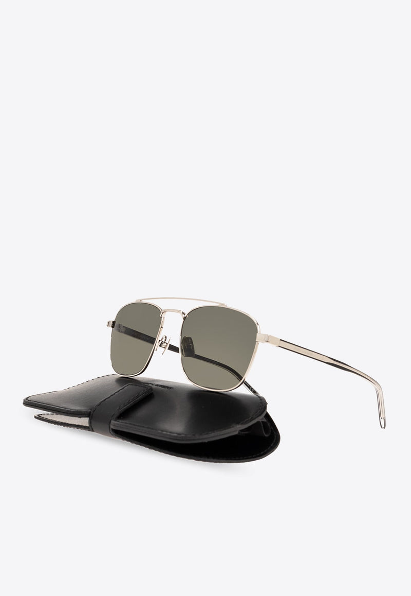 Double Bridge Aviator Sunglasses