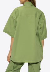 Short-Sleeved Oversized Shirt