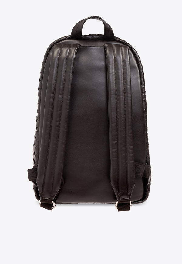 Medium Intrecciato Leather Backpack