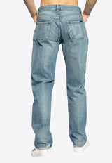 Low-Rise Distressed Jeans