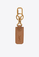 Cassandre Embossed Leather Key Ring