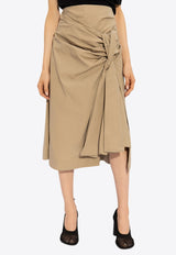 Compact Knot Knee-Length Skirt
