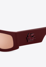 Etroscreen Rectangular Sunglasses